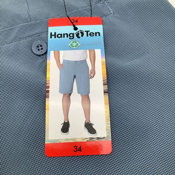 Hang Ten Mens Lightweight Stretch Shorts Blue Size 34‎ (Actual 35) NWT - Picture 11 of 14